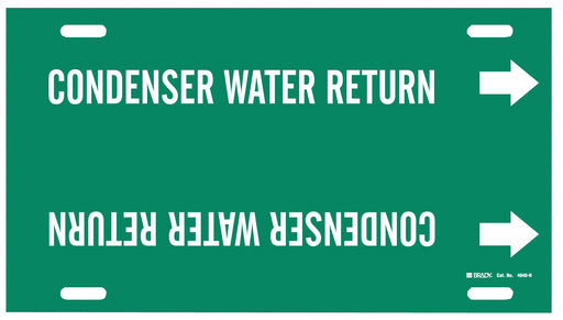 Pipe Marker Condenser Water Return 8in H