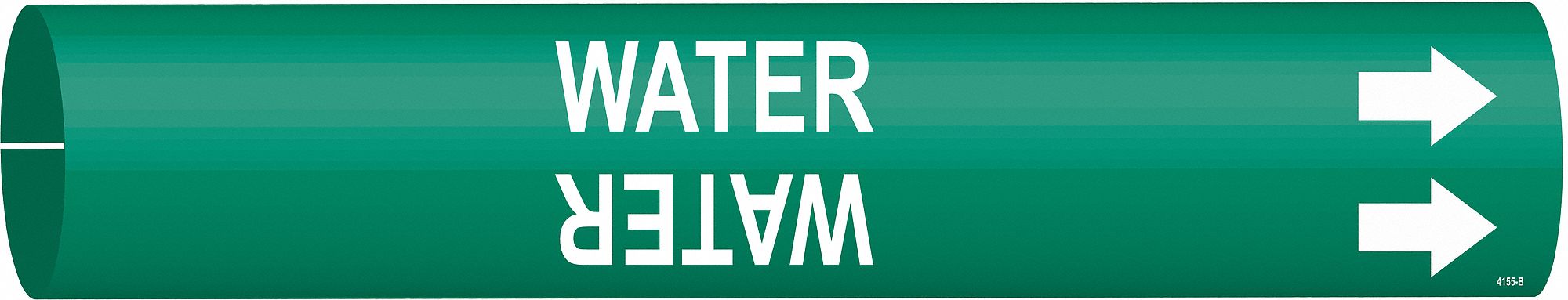 Pipe Marker Water 7/8 in H 7/8 in W
