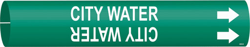 Pipe Marker City Water 13/16in H 4/5in W