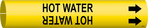 Pipe Marker Hot Water 7/8 in H 7/8 in W