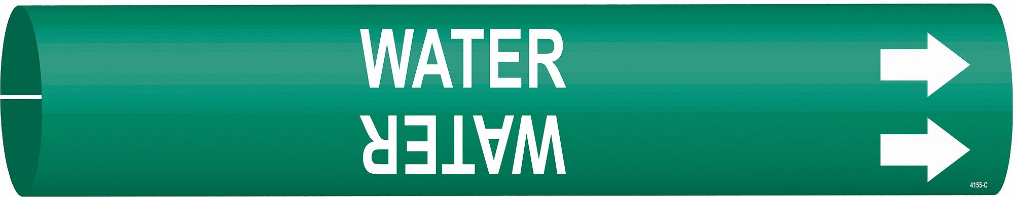 Pipe Marker Water 2 in H 2 in W