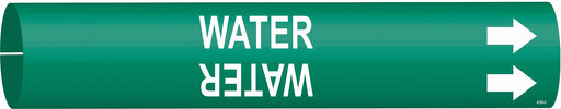 Pipe Marker Water 2 in H 2 in W