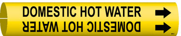 Pipe Mrkr Domestic Hot Water 2in H 2in W