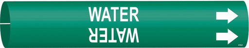 Pipe Marker Water 2 13/16in H 2 4/5in W
