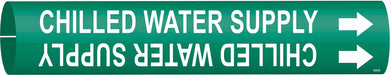 Pipe Marker Chilled Water Supply 7/8in H