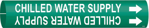 Pipe Marker Chilled Water Supply 7/8in H
