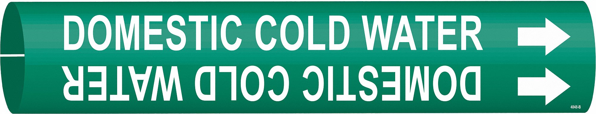 Pipe Marker Domestic Cold Water 7/8in H