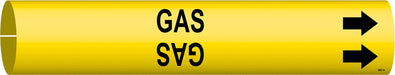 Pipe Marker Gas 13/16 in H 4/5 in W
