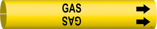 Pipe Marker Gas 13/16 in H 4/5 in W