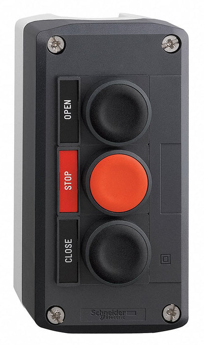 ControlStation Feed-Thru 3Buttons Grn/Rd