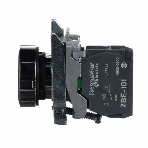 H7077 FlushPushButtonOperator NonIllum Blk 1NO