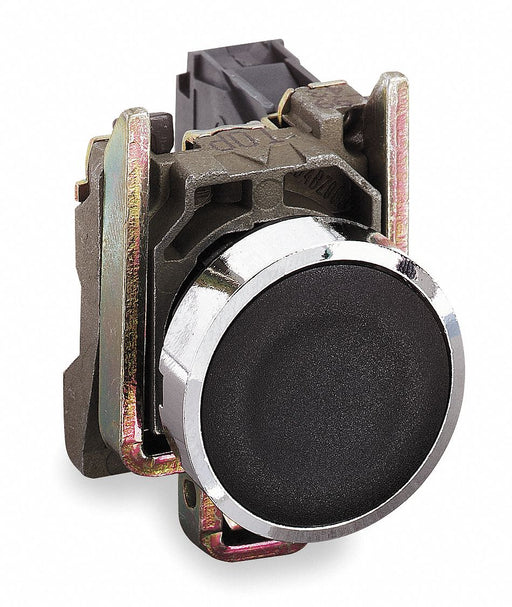 H7079 FlushPushButtnOp NonIllum Blk 1NO/1NC