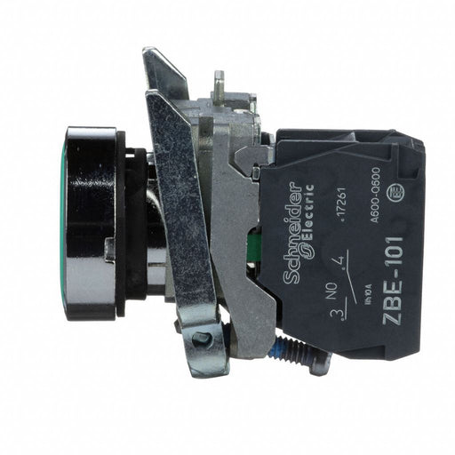 H7077 FlushPushButtonOperator NonIllum Grn 1NO