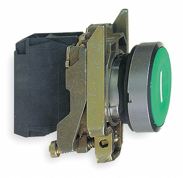 H7075 FlushPushButtonOperator NonIllum Grn 1NO