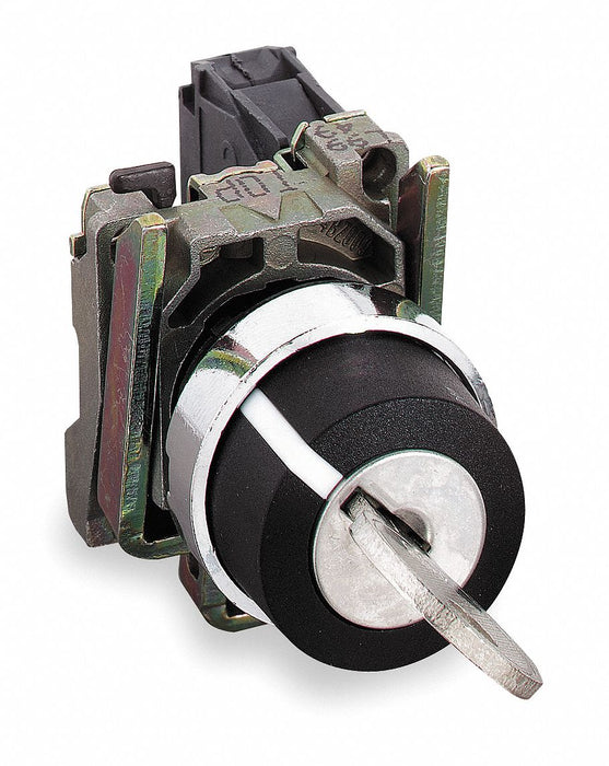 SelectSwtch Key Non-Illum 3Pos 22mm Blk