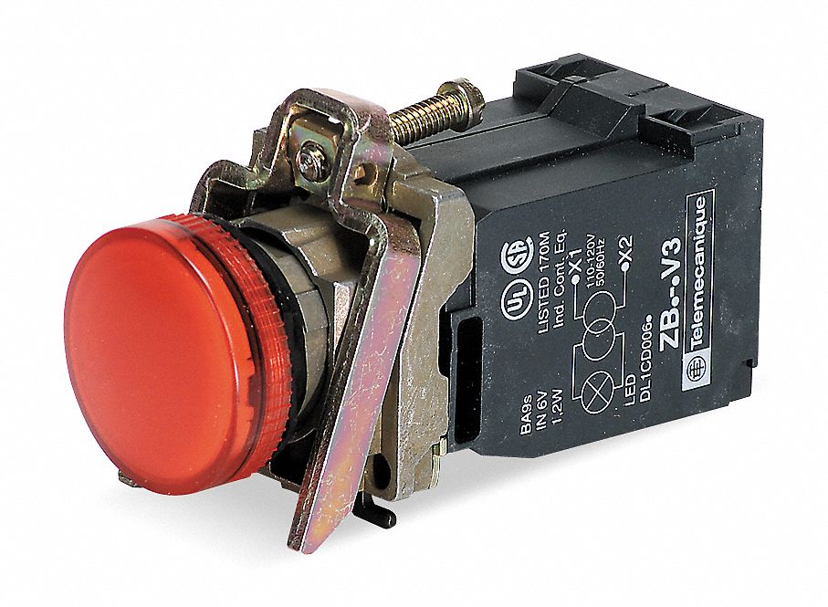 Pilot Light Red 22mm Incandescent