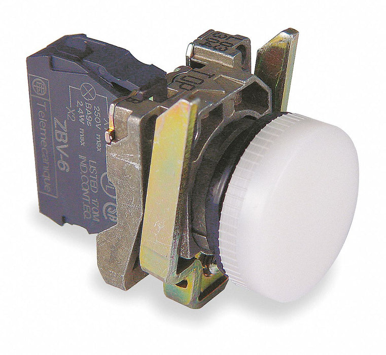 PilotLight White 22mm NoLamp Included
