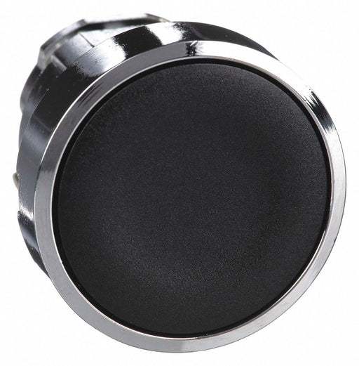 H6993 Flush Push Button Black Non-Illum 22mm