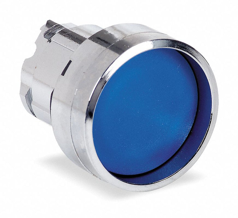 H6999 Recessed Push Button Blue Non-Illum 22mm