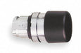 H6951 Mushroom Head Push Button Black 22mm