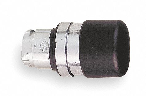H6951 Mushroom Head Push Button Black 22mm