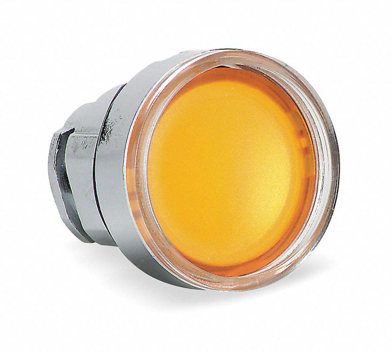 Flush Push Button Orange No Lamp 22mm