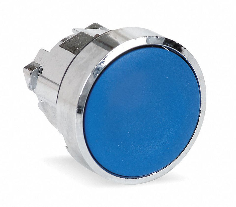 Flush Push Button Blue Non-Illum 22mm