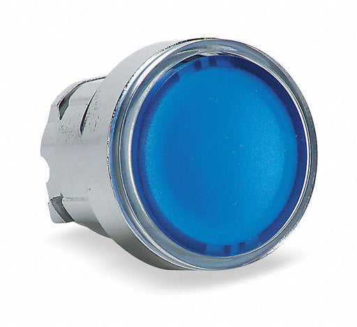 Flush Push Button Blue No Lamp 22mm