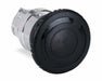 H6982 Mushroom Head Push Button Black 22mm