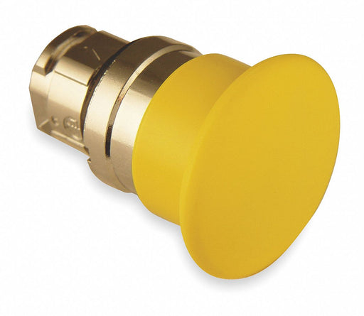 H6982 Mushroom Head Push Button Yellow 22mm