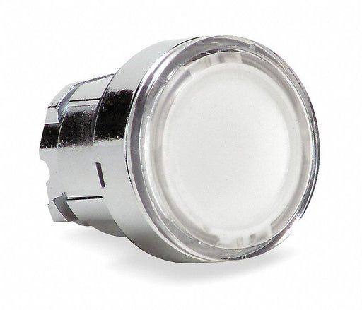 Flush Push Button White No Lamp 22mm