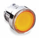 Flush Push Button Orange No Lamp 22mm