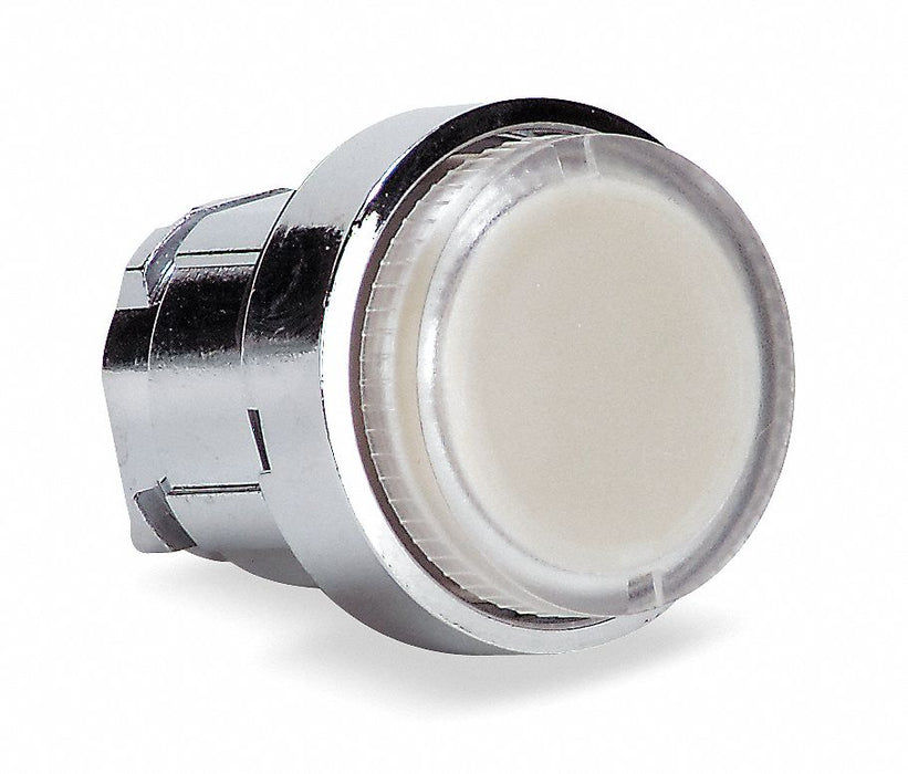 Flush Push Button Clear No Lamp 22mm