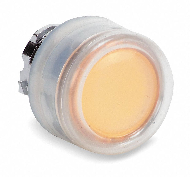 Flush Push Button Orange No Lamp 22mm