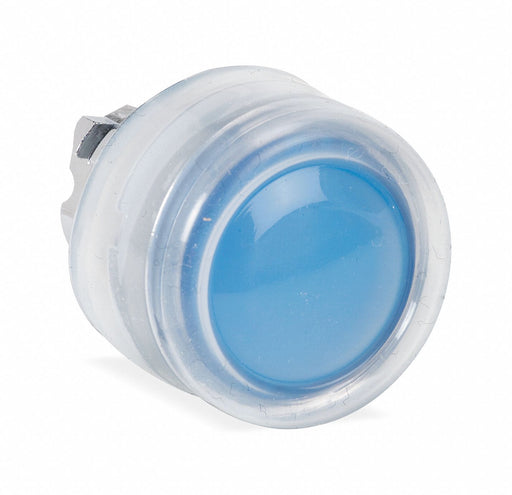 Flush Push Button Blue No Lamp 22mm