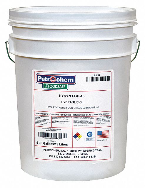 Syn Hydraulic Oil Food Grade 5gal ISO 46