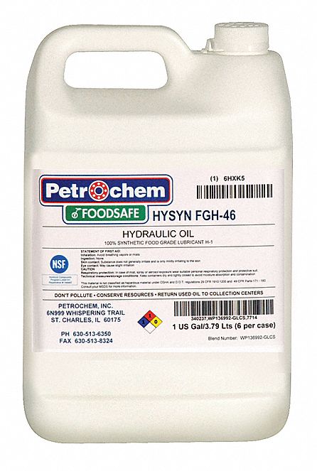 Syn Hydraulic Oil Food Grade 1gal ISO 46