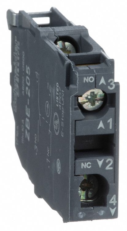 Contact Block Black 1NO/1NC 22 mm
