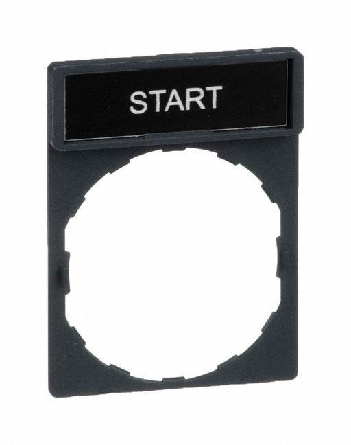 LegendPlate Start White/Gray Rectangular