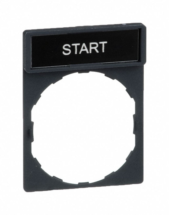 LegendPlate Start White/Gray Rectangular