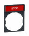 LegendPlate Stop White/Gray Rectangular