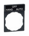 LegndPlate HandOffAuto Wht/Gry Rectangle
