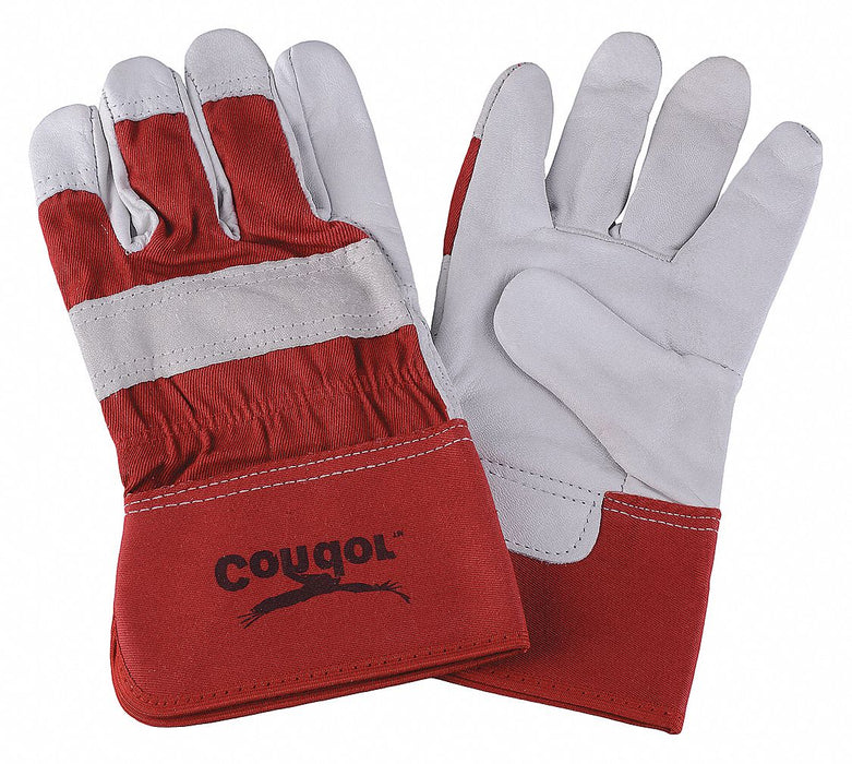 D1577 Leather Gloves Red/White XL PR