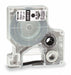 Label/RibbonCartridge Clear Gloss 1/2inW