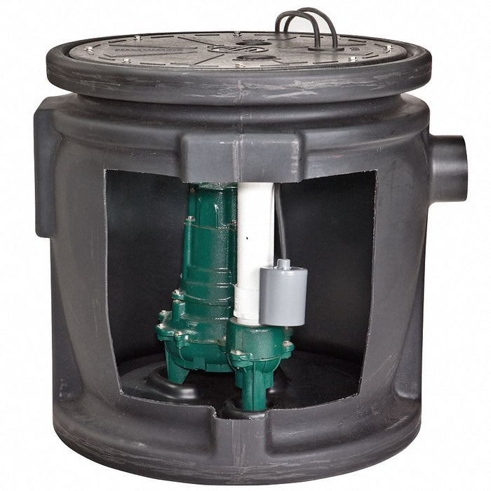 Sewage Ejector System 1/2 hp 120V AC