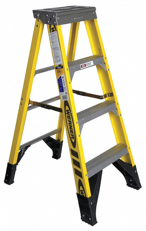 Stepladder Fiberglass 4 ft H 375 lb Cap