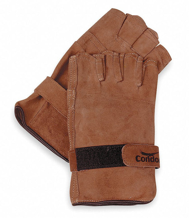 D1578 Leather Gloves Brown M PR