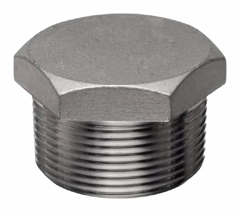 Hex Head Plug 316 SS 2 in Pipe Size MNPT — MIMECO