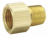Strt Brass vertedFlare3/8 MNPT3/8 PK10