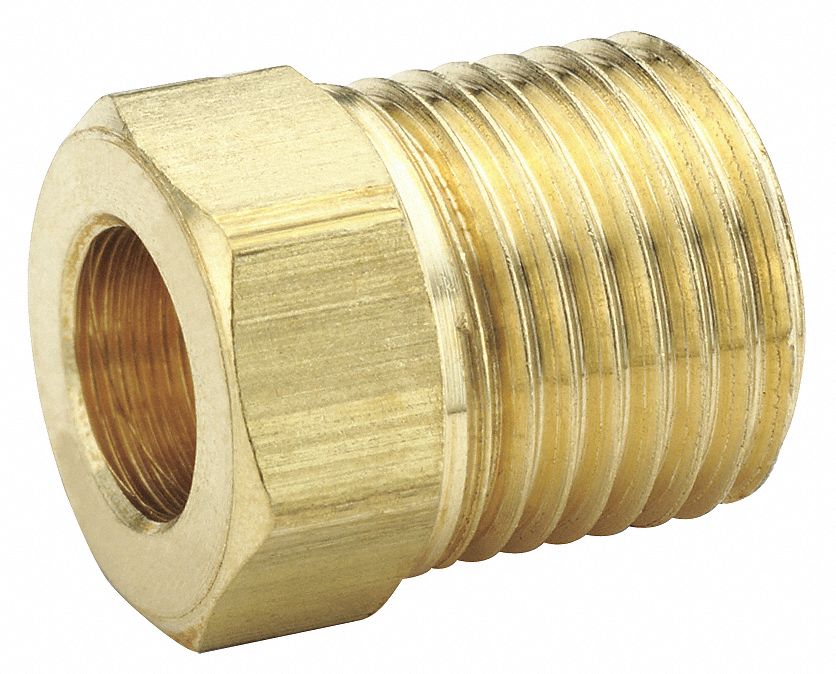 Flared Fitting Nut Brass 1/2 in PK10